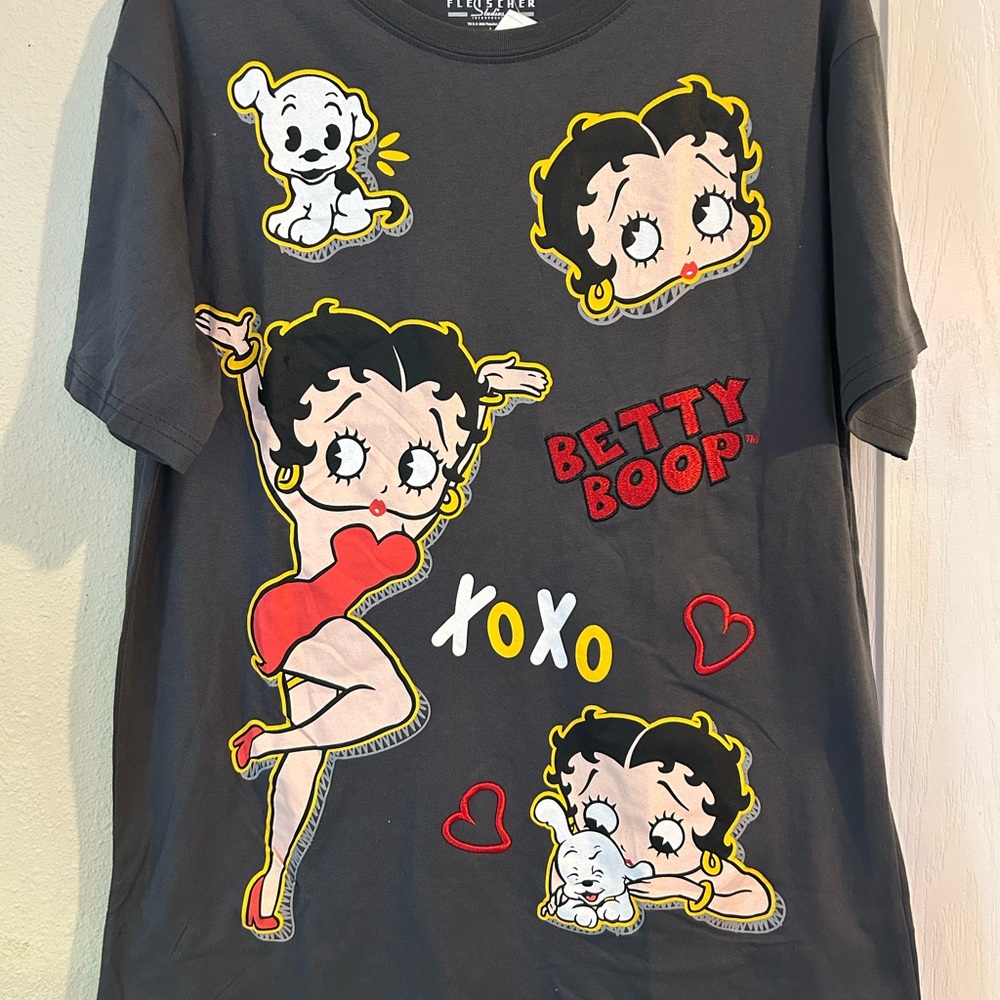 Betty Boop Graphic women T-Shirt - Gray